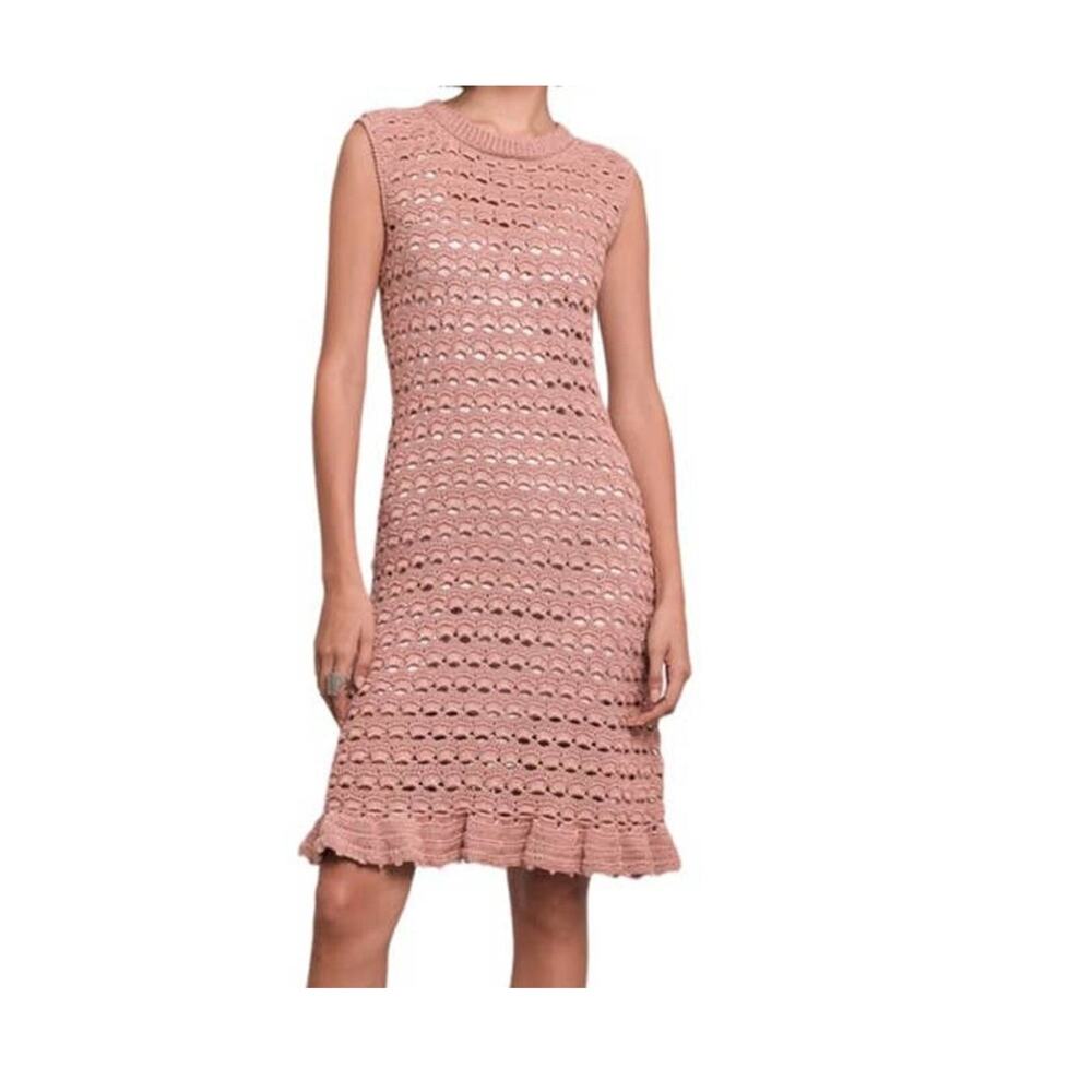 Eleven Six dress pink Remi Crochet